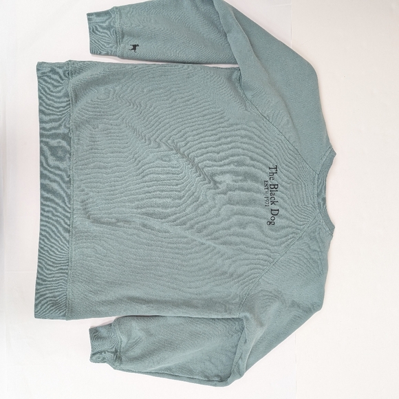 The Black Dog Sage Green Pull Over Sweatshirt Large [176] - Picture 6 of 12